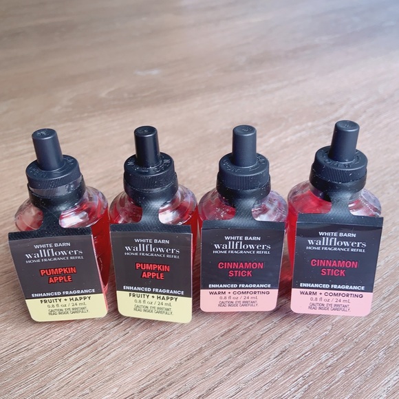 BBW Pumpkin apple & Cinnamon stick wallflower refills set - Picture 8 of 10